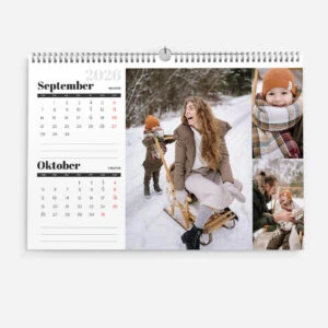 Stenski dvomesečni koledar s fotografijo