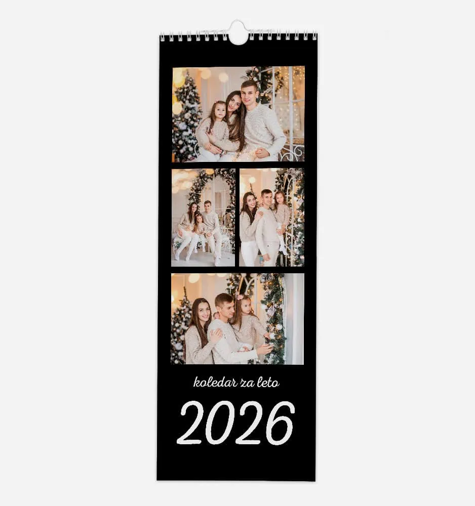 Stenski kuhinjski koledar s fotografijo