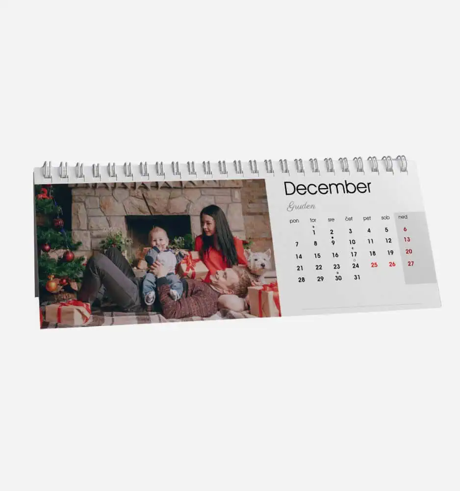 Namizni koledar s fotografijo
