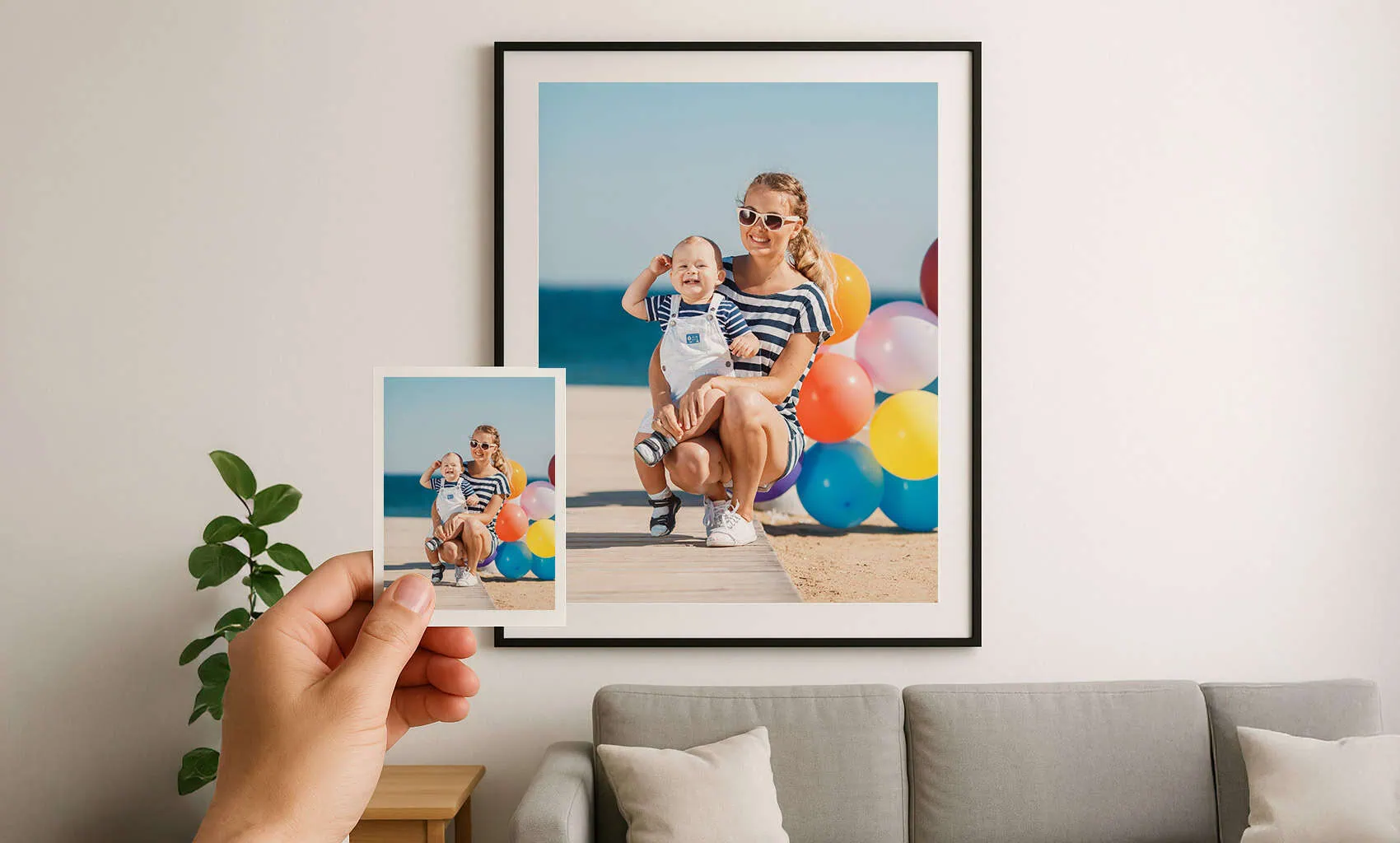 Foto povečava, razvita fotografija na večji format