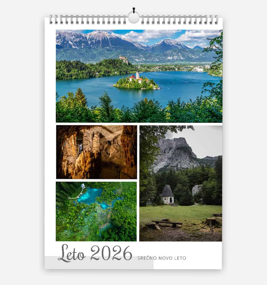 Stenski koledar s fotografijami, naslovnica