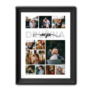 Kolaž napis moja družina