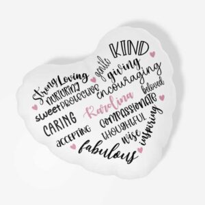 Blazina srce z motivacijskim besedilom.