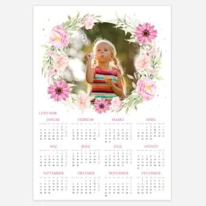 Enolistni koledar, rožice