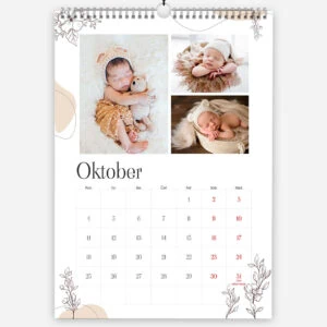 Cute baby photos for October calendar from FOTO GM.
