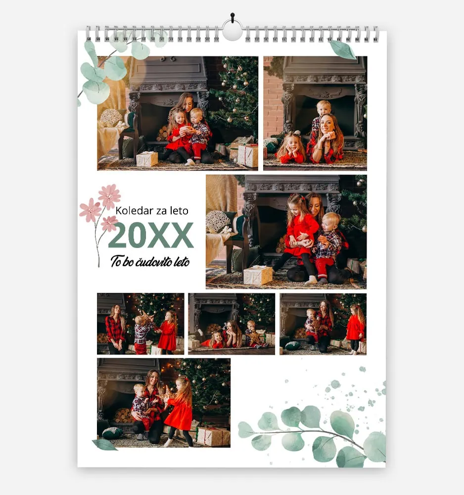 Family celebrating Christmas by the fireplace with gifts and tree in a cozy living room.