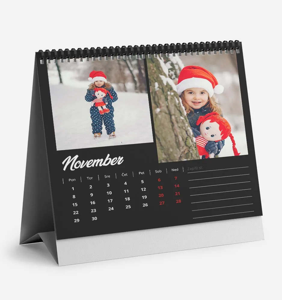 nezna_crnina_k_1 Kvadratni namizni koledar z vašimi fotografijami.