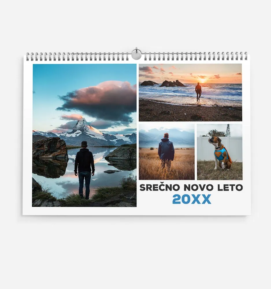 spomincek_1 Ležeči stenski koledar s fotografijami.