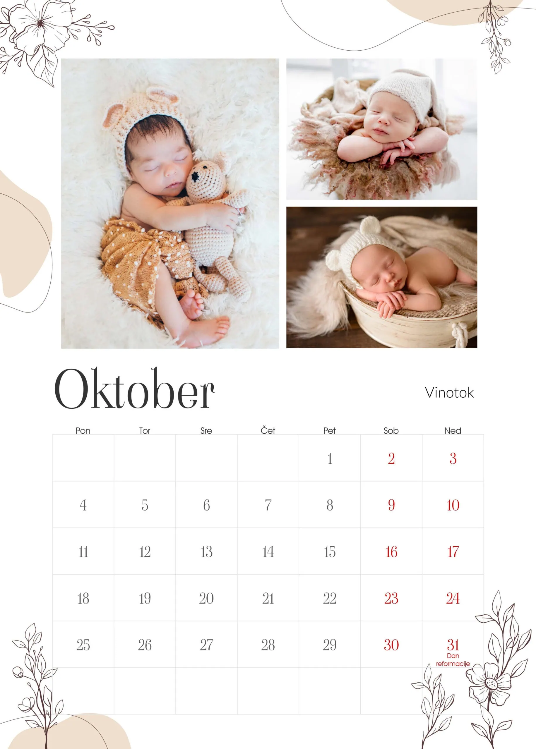 Adorable sleeping babies in cozy outfits for October photoshoot.