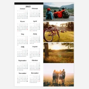 2023 calendar with scenic outdoor photos for each month.